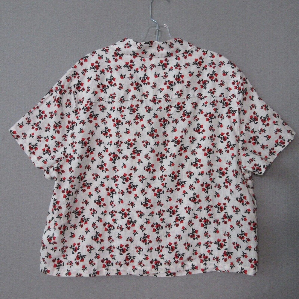 Cynthia Rowley Floral 100% Linen Skirt Top Set - Picture 9 of 16